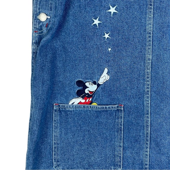 Vintage Disney Mickey Mouse Denim Skirt Overalls Jerry Leigh Sz M Minnie Mouse - Picture 8 of 13